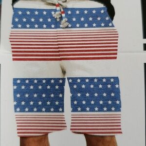 Mens lounge USA FLAG shorts